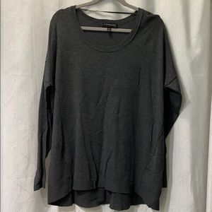 Charcoal Scoop Neck Sweater by Lane Bryant. NWOT